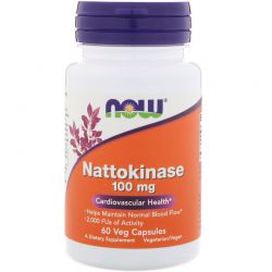 Наттокиназа. Nattokinase, 100 мг, 60 капсул
